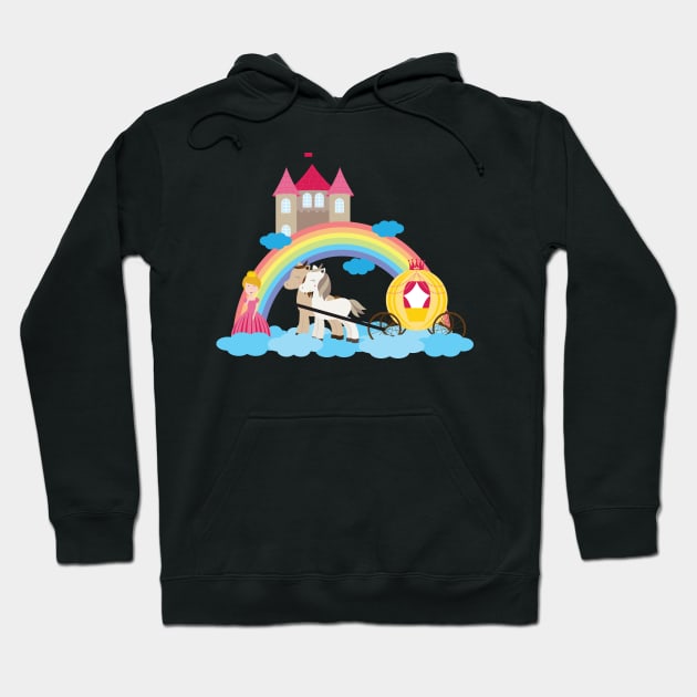 Unicorn and princess 4 Hoodie by grafart